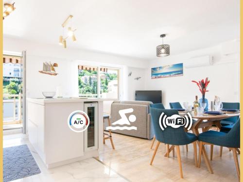 Appart 4 étoiles, piscine, parking, wifi