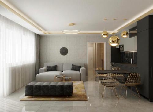 Χώρος καθιστικού στο Oasis Lux