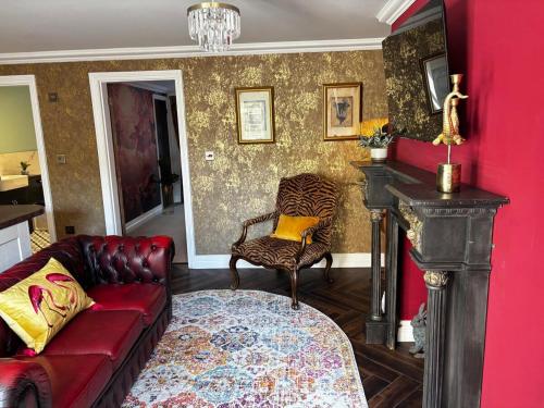 Posezení v ubytování The Kensington, Victorian 1-bed