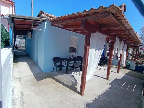Balkón nebo terasa v ubytování Asimenia's Seaside Studios