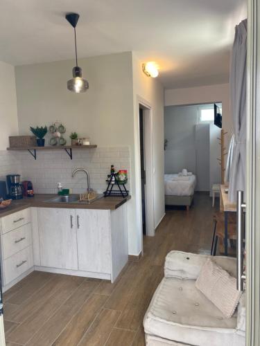 Η κουζίνα ή μικρή κουζίνα στο Vicky's Panoramic View Apartments