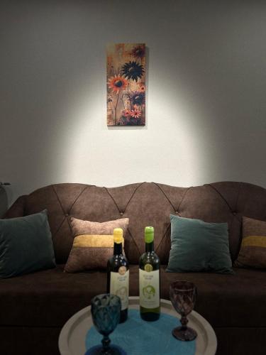 Kitesa's cozy apartment with two bedroomsにあるシーティングエリア