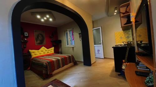 Ένα ή περισσότερα κρεβάτια σε δωμάτιο στο Apartments Rock Palace