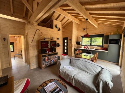 Chalet du saut de la bourrique, plain-pied, SPA couvert, terrain clôturé
