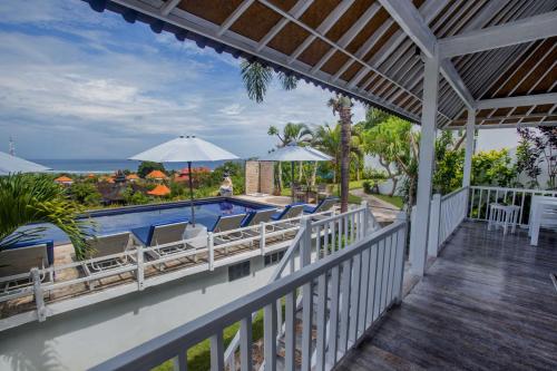 Balkón nebo terasa v ubytování Grand Sea View Lembongan