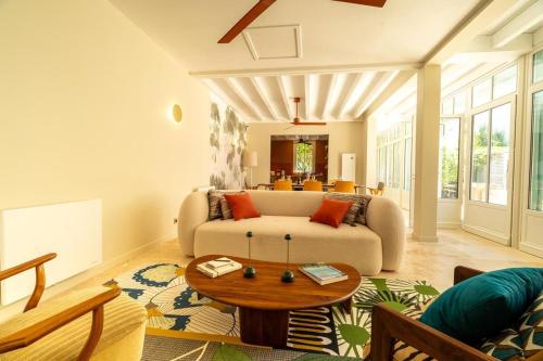 Khu vực ghế ngồi tại Design, coeur d'Arcachon et plage à pied