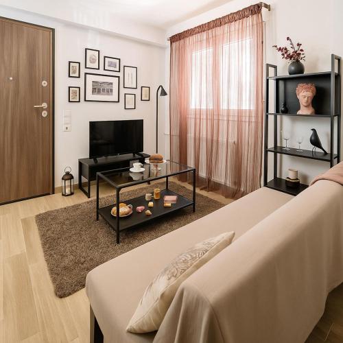 TV a/nebo společenská místnost v ubytování Comfort Zone in Ioannina