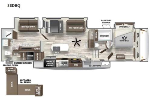 a floor plan of a condo at Luxury Lakeside Retreat - The Cozy Wondrous Weekendator in Lake Ariel