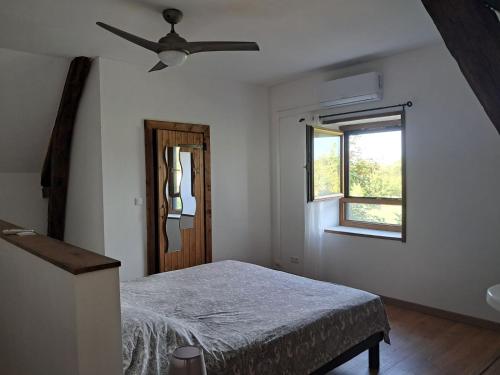 Postel nebo postele na pokoji v ubytování Chambre dans gîte