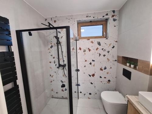 Et badeværelse på Novi Vino Residence