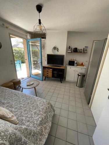 Η κουζίνα ή μικρή κουζίνα στο MAS Chalet 6 7persClimPiscineJardin MER