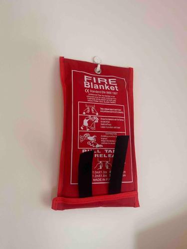 a red sign is hanging on a wall at Luxury Home in Dublin WiFi TV B&B Close to City Centre in Lucan