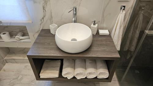 Et badeværelse på Garda Moments Apartment