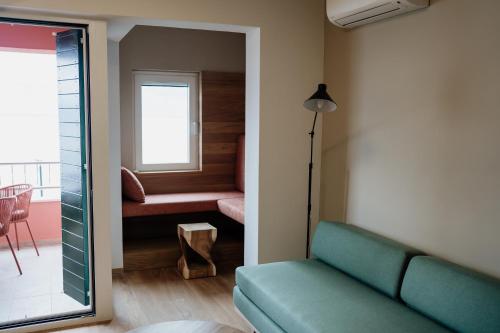 Χώρος καθιστικού στο Apartmaji Punta
