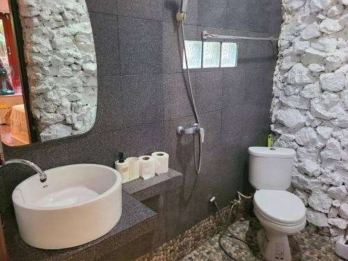 Ένα μπάνιο στο Cozy house by the sea