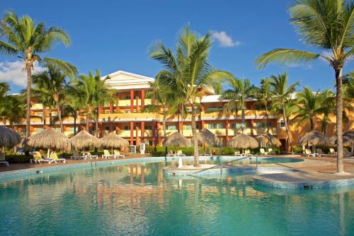 a view of the resort from the pool at Iberostar Dominicana - All Inclusive in Punta Cana