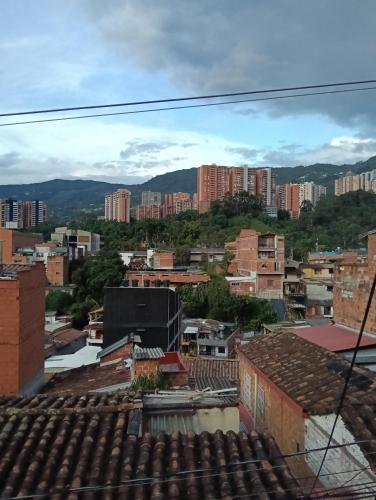 a view from the roof of a city at Hospedaje samfer in Envigado