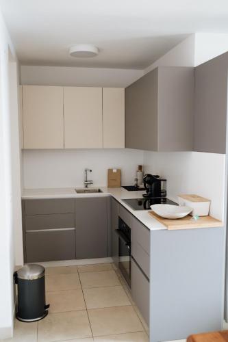 Η κουζίνα ή μικρή κουζίνα στο Apartmaji Punta