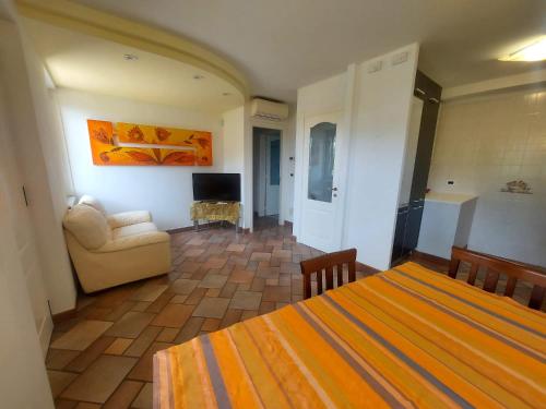 Giường trong phòng chung tại Sistiana 12Z-12 Borgo dei Merli