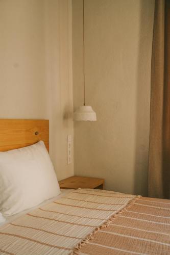 Nephos Beach Hotelにあるベッド