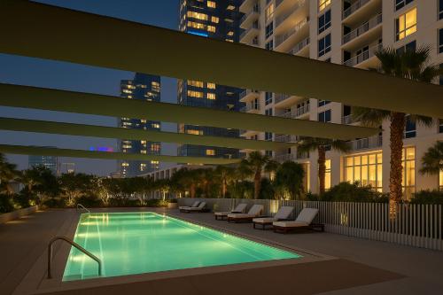 an image of a swimming pool in a building at La Vie, JBR, Dubai in Dubai