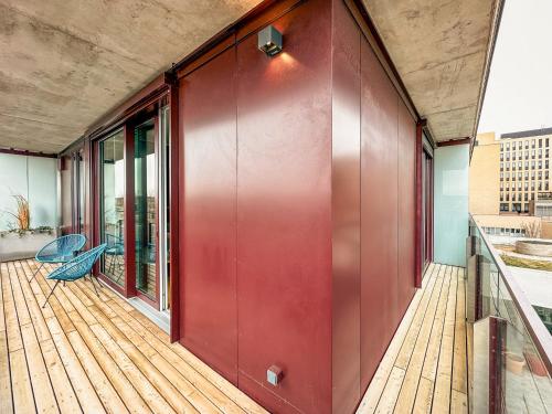 Balkoni atau teres di KAISER LODGE - Apartment with Access to Rooftop Pool & Underground Parking in Vienna, presented by AlpenLuxus
