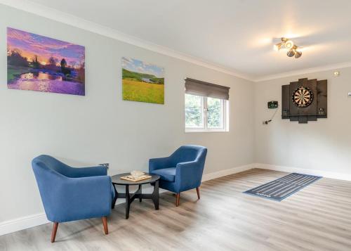 Χώρος καθιστικού στο Longnor Wood Holiday Park