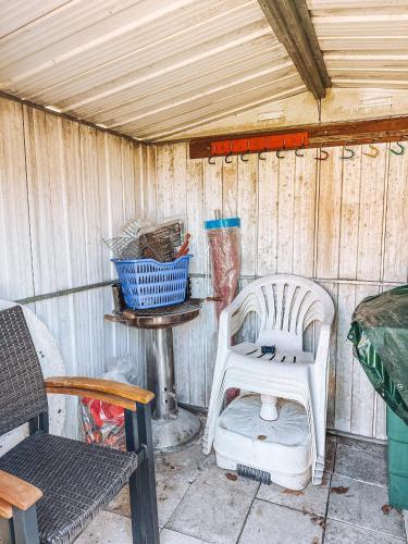 Χώρος καθιστικού στο Schöne Wohnung mit großem Garten