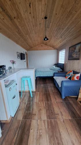 Η κουζίνα ή μικρή κουζίνα στο Tiny House Aeropuerto el Tepual