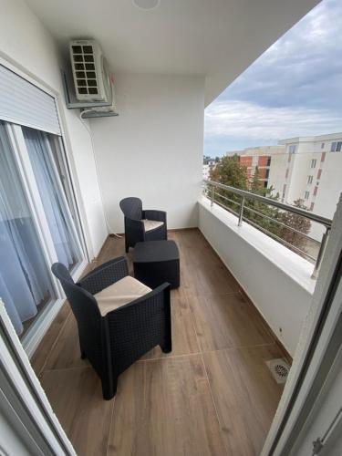 Balkón nebo terasa v ubytování Apartament Adian