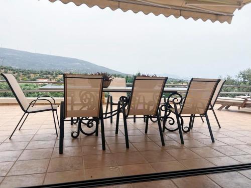 Balkoni atau teres di Villa Cate