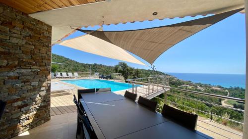 Villa Valou sea and mountain view
