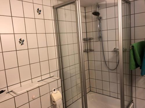 Bilik mandi di Ferienwohnung Riesterer