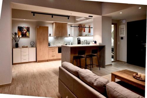 Kuchyň nebo kuchyňský kout v ubytování African Adventure Apartment