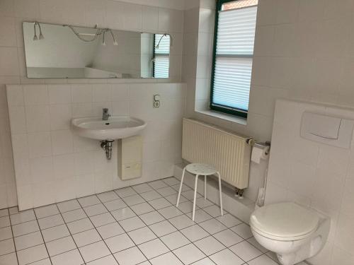 Koupelna v ubytování Große Wohnung Oberntor