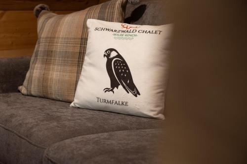 Χώρος καθιστικού στο Schwarzwald Chalet -Wilde Rench-