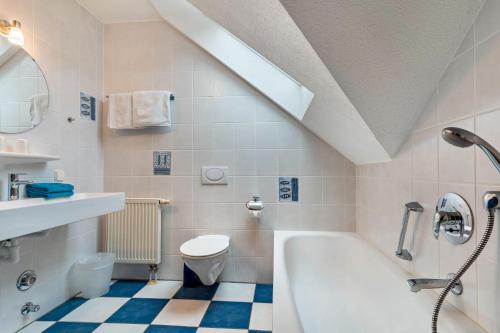 Koupelna v ubytování Haus Sum