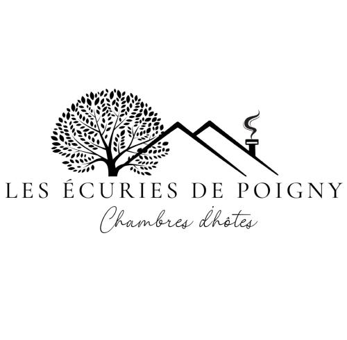 a logo for a christmas church with a tree at Chambres d'hôtes Provins in Poigny