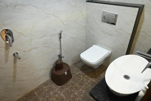 Koupelna v ubytování Manan Homestay