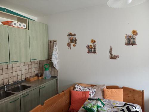 Kuchyň nebo kuchyňský kout v ubytování La finestra sul Brenta
