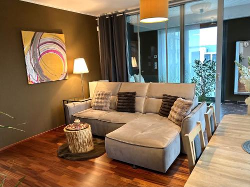 Family apartment with the view of the old town Prague city with free parking