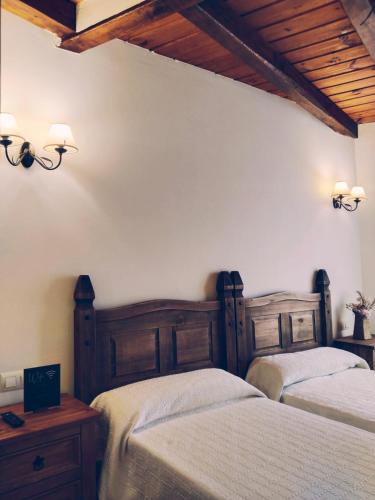 Katil atau katil-katil dalam bilik di Hostal El Rincón del Trillo