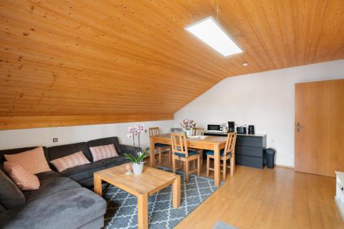 Posezení v ubytování Ferienwohnung Dorfidyll