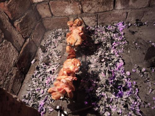 a piece of food laying on the ground at Villa Ilir in Neum