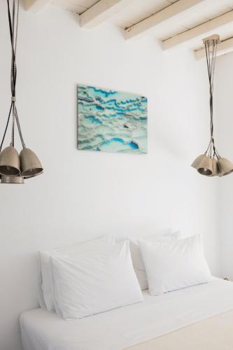 Katil atau katil-katil dalam bilik di Mykonos Pantheon