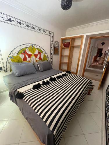 Katil atau katil-katil dalam bilik di Agachill Surf House