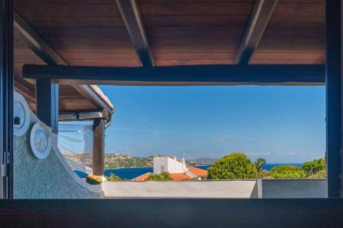a view from the window of a house at La Terrazza sul mare in Palau