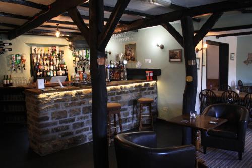 
The lounge or bar area at The Moorcock Inn
