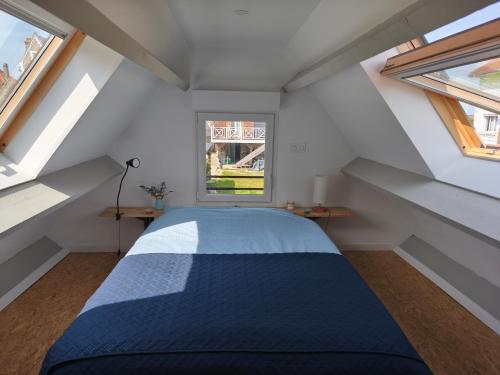 Posteľ alebo postele v izbe v ubytovaní Jolie Maison en Bord de Mer à Pourville
