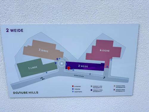 a map of the week dance halls at Danube Hills in Krems an der Donau